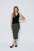 Lynne-Rib Knit Midi Skirt